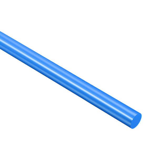 2pcs Round Plastic Rod 1/4 inch Diameter 20 inch Length White POM Polyoxymethylene rods Engineering Plastic Round rods 